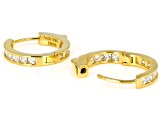 Cubic Zirconia 18k Yellow Gold over Sterling Silver Earrings 1.75ctw