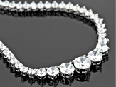 Cubic Zirconia Rhodium Over Sterling Silver Necklace And Bracelet Set 25.98ctw