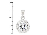 Cubic Zirconia Rhodium Over Silver Earrings Ring And Pendant With Chain 12.54ctw