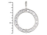 White Cubic Zirconia Rhodium Over Silver Pendant With Chain 13.37ctw