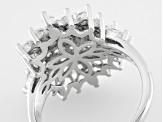 White Cubic Zirconia Rhodium Over Sterling Silver Ring 3.81ctw