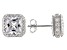 White Cubic Zirconia Rhodium Over Sterling Silver Earrings 8.83ctw
