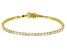 White Cubic Zirconia 18k Yellow Gold Over Silver Bracelet 9.58ctw