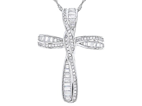 cz cross necklace