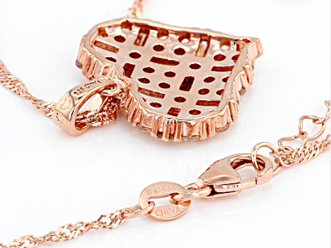 Solid Sterling Silver 3 Open Link Chain Necklace Extender Pink Rose Gold  Plated