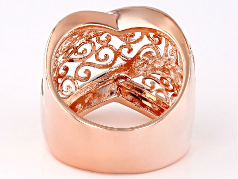 14K Gold Heart Shape Ring 4 / Rose Gold