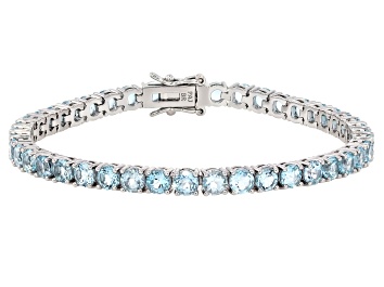 Picture of Sky Blue Topaz Rhodium Over Brass Bracelet 10.56ctw