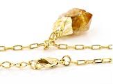 Artisan Collection of Brazil™ Citrine 18K Yellow Gold Over Brass 24" Necklace