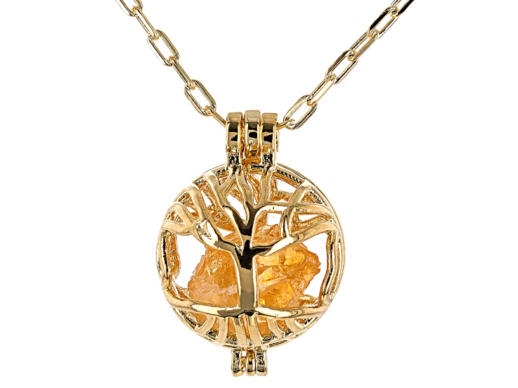 9ct Gold Tree of Life Pendant & Chain