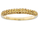 Natural Butterscotch Diamond 10k Yellow Gold Band Ring 0.50ctw
