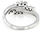 White Cubic Zirconia Rhodium Over Sterling Silver Ring 0.35ctw