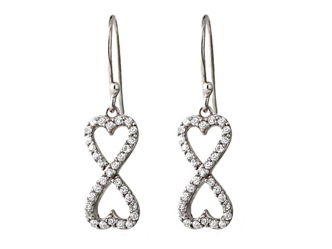 Bella Luce 1 26ctw Round Rhodium Over Sterling Silver Infinity Bella Luce 1 26ctw Round Rhodium Over Sterling Silver Infinity Earrings