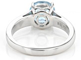 Sky Blue Topaz Rhodium Over Sterling Silver Solitaire December Birthstone Ring 1.91ct