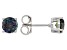 Blue Lab Created Alexandrite Rhodium Over Sterling Silver June Birthstone Stud Earrings 1.70ctw