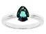 Blue Lab Created Alexandrite Rhodium Over Sterling Silver June Birthstone Ring 1.19ct