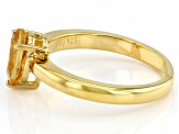 Yellow Citrine 18K Yellow Gold Over Sterling Silver November Birthstone Ring 0.90ct