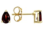 Red Garnet 18K Yellow Gold Over Sterling Silver January Birthstone Earrings 0.87ctw