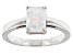 Multi-Color Lab Created Opal Rhodium Over Sterling Silver October Birthstone Ring 0.34ct