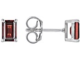 Red Vermelho Garnet™ Rhodium Over Sterling Silver January Birthstone Earrings 1.19ctw