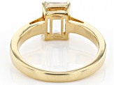 White Topaz 18k Yellow Gold Over Sterling Silver April Birthstone Ring 1.70ct