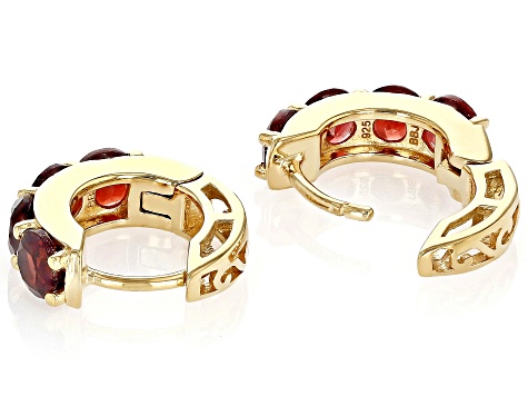 Red Garnet 18k Yellow Gold Over Sterling Silver January Birthstone ...