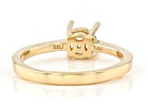 14K Yellow Gold 6mm Round Solitaire Semi-Mount Ring