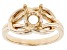 14K Yellow Gold 6mm Round Solitaire Semi-Mount Ring