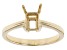 10k Yellow Gold 7x5mm Emerald Cut Semi-Mount Ring