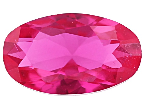 Lab Created Ruby 5x3mm Oval 0.26ct Loose Gemstone