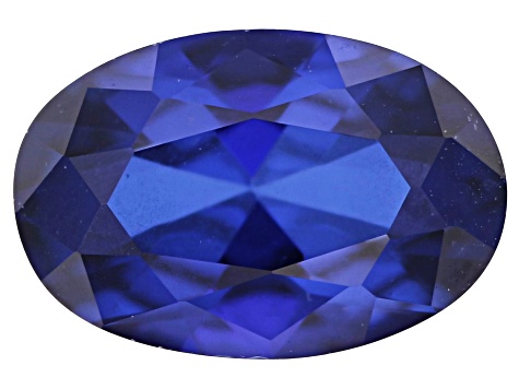 Lab Created Blue Sapphire Loose Gemstone 6x4mm Oval 0.51ct Loose Gemstone