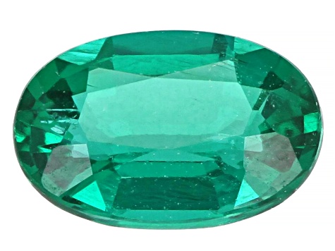 Lab Created Emerald 6x4mm Oval 0.37ct Loose Gemstone