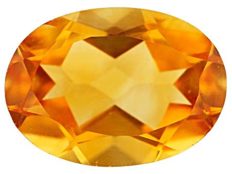 Yellow Citrine 7x5mm Oval 0.064ct Loose Gemstone