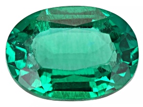 Lab Created Emerald 7x5mm Oval 0.65ct Loose Gemstone
