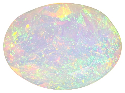 Multi Color Opal 8x6mm Oval 0.54ct Loose Gemstone