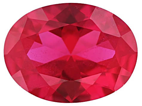 Lab Created Ruby 8x6mm Oval 1.51ct Loose Gemstone
