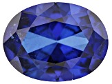 Blue Lab Created Sapphire Loose Gemstone 8x6mm Oval 1.51ct Loose Gemstone