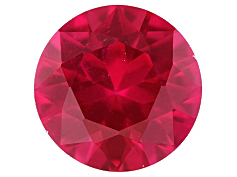 Lab Created Ruby 6.0mm Round 0.60ct Loose Gemstone