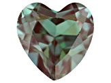 Blue Lab Created Alexandrite 6.0mm Heart Shape 0.80ct Loose Gemstone