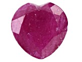 Ruby 6.0mm Heart Shape 0.90ct Loose Gemstone
