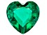 Lab Created Emerald 6.0mm Heart Shape 0.50ct Loose Gemstone