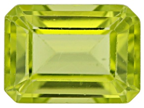 Peridot 7x5mm Emerald Cut 1.10ct Loose Gemstone