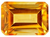 Yellow Citrine 7x5mm Emerald Cut 0.75ct Loose Gemstone