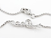 Rhodium Over Sterling Silver Momma Bird With Two Baby Chicks 18" Necklace