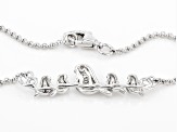 Rhodium Over Sterling Silver Momma Bird With Four Baby Chicks 18" Necklace