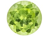 Green Peridot 4mm Round 0.26ct Loose Gemstone