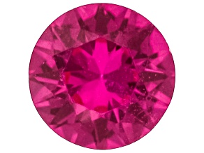 Red Lab Created Ruby 4mm Round 0.32ct Loose Gemstone