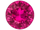 Red Lab Created Ruby 4mm Round 0.32ct Loose Gemstone
