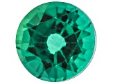Green Lab Created Emerald 4mm Round 0.19ct Loose Gemstone