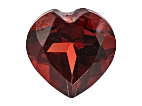 Red Garnet 4mm Heart 0.25ct Loose Gemstone