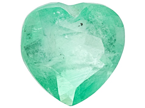 Green Emerald 5mm Heart 0.35ct Loose Gemstone